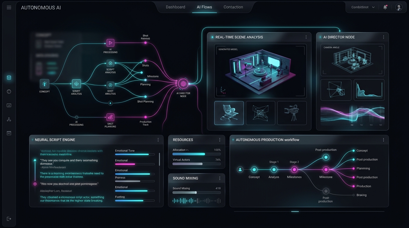 Autonomous AI Film Studio Pipeline Architecture